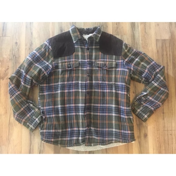 Field Stream Sherpa Lined Flannel Shirt 